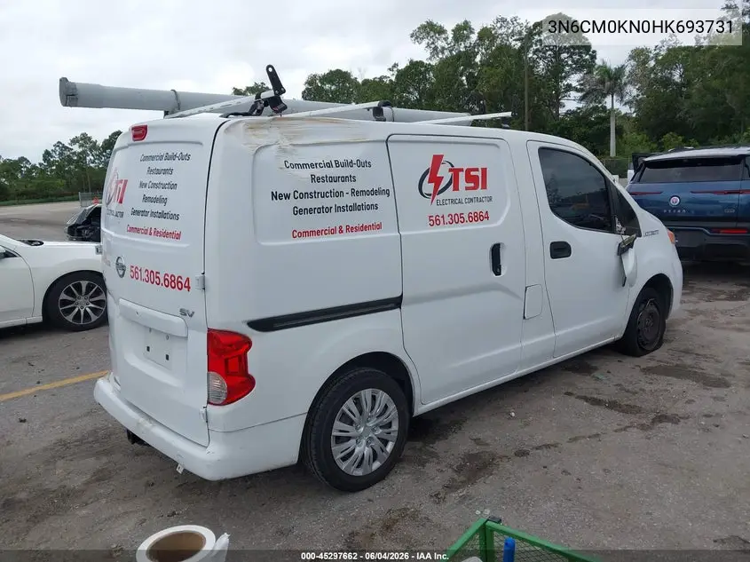 2017 Nissan Nv200 Sv VIN: 3N6CM0KN0HK693731 Lot: 45297662