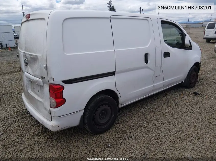 2017 Nissan Nv200 Sv VIN: 3N6CM0KN1HK703201 Lot: 45324680