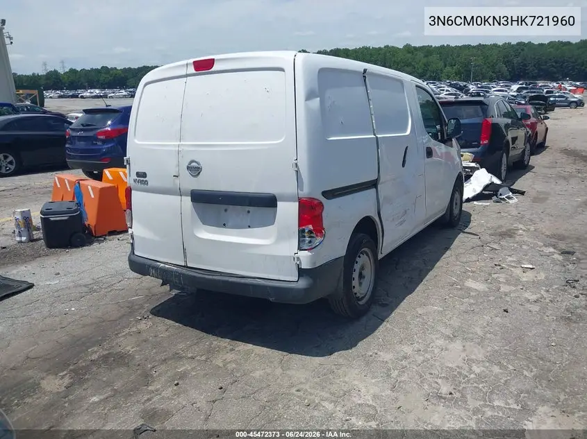 2017 Nissan Nv200 S VIN: 3N6CM0KN3HK721960 Lot: 45472373