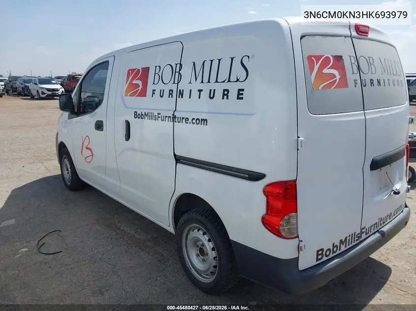 2017 Nissan Nv200 S VIN: 3N6CM0KN3HK693979 Lot: 45480427