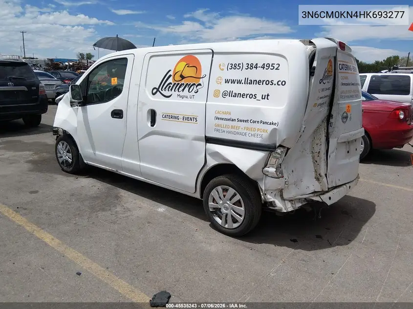 2017 Nissan Nv200 S/Sv VIN: 3N6CM0KN4HK693277 Lot: 45535243