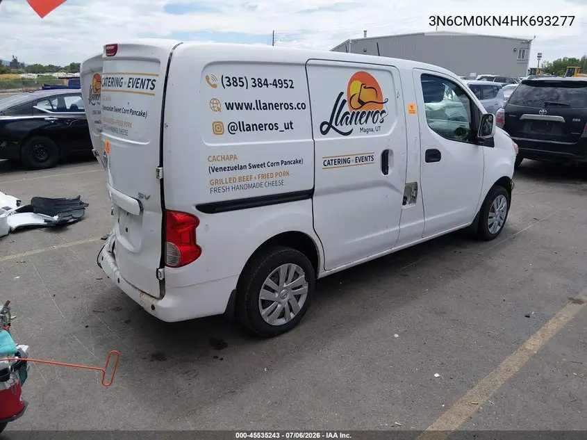 2017 Nissan Nv200 S/Sv VIN: 3N6CM0KN4HK693277 Lot: 45535243
