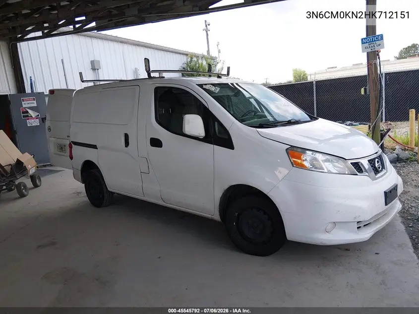 2017 Nissan Nv200 Sv VIN: 3N6CM0KN2HK712151 Lot: 45545792
