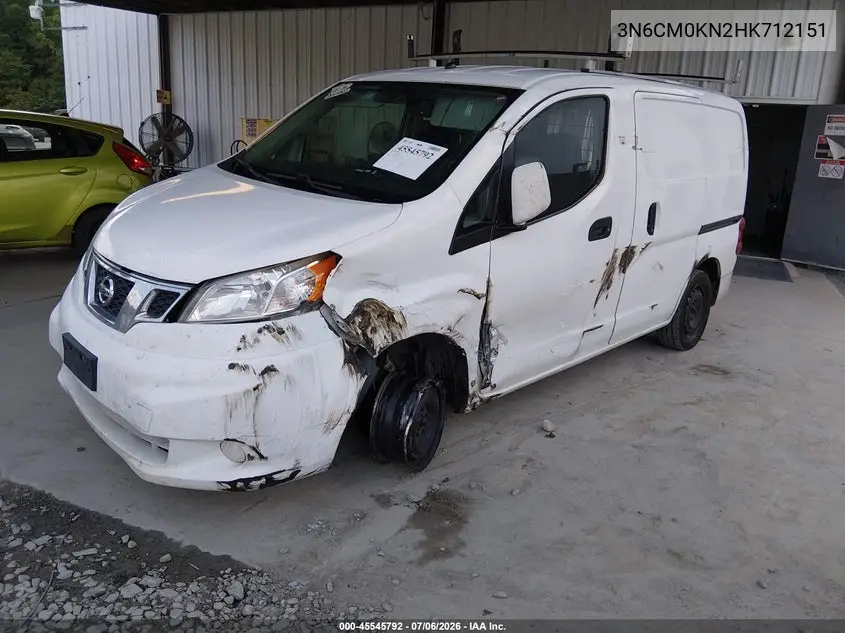 2017 Nissan Nv200 Sv VIN: 3N6CM0KN2HK712151 Lot: 45545792