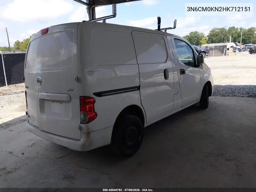 2017 Nissan Nv200 Sv VIN: 3N6CM0KN2HK712151 Lot: 45545792