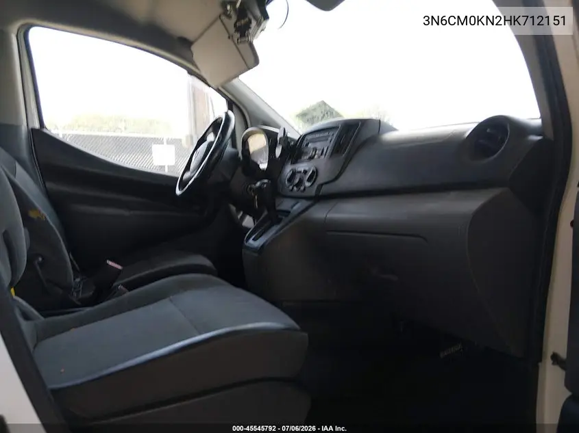 2017 Nissan Nv200 Sv VIN: 3N6CM0KN2HK712151 Lot: 45545792