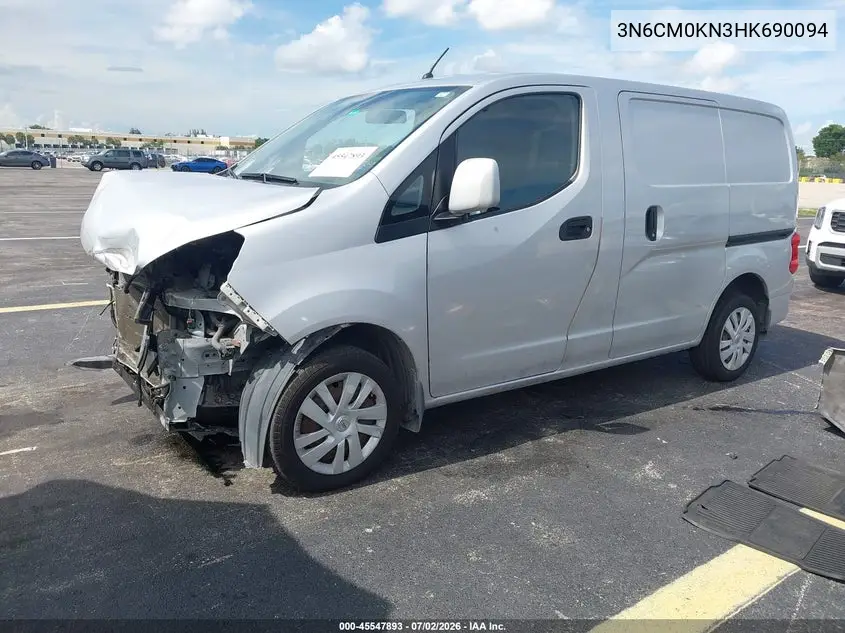 2017 Nissan Nv200 Sv VIN: 3N6CM0KN3HK690094 Lot: 45547893