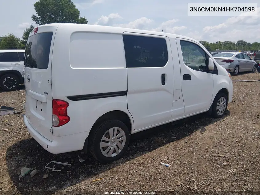 2017 Nissan Nv200 Sv VIN: 3N6CM0KN4HK704598 Lot: 45643775