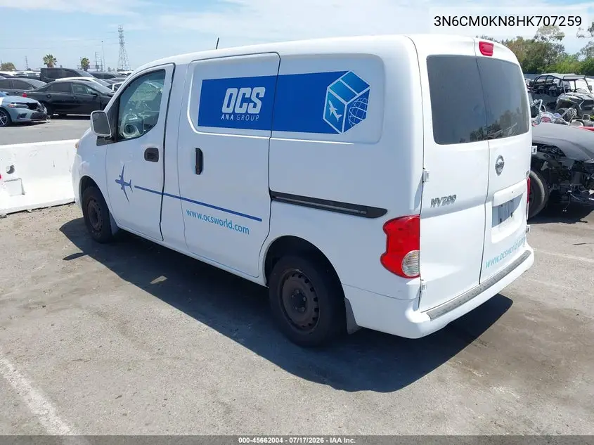 2017 Nissan Nv200 Sv VIN: 3N6CM0KN8HK707259 Lot: 45662004