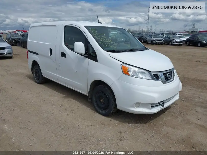 2018 Nissan Nv200 S/Sv VIN: 3N6CM0KN0JK692875 Lot: 12621997