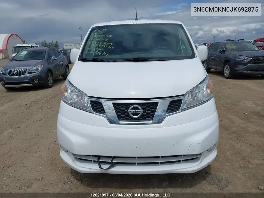 2018 Nissan Nv200 S/Sv VIN: 3N6CM0KN0JK692875 Lot: 12621997