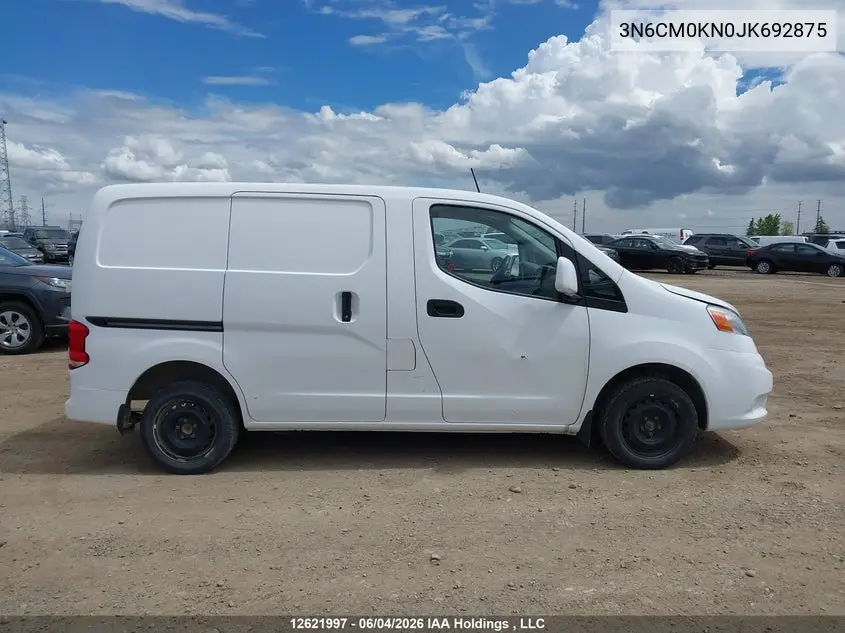 2018 Nissan Nv200 S/Sv VIN: 3N6CM0KN0JK692875 Lot: 12621997