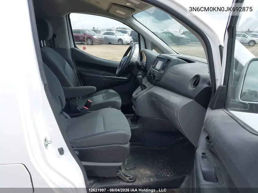 2018 Nissan Nv200 S/Sv VIN: 3N6CM0KN0JK692875 Lot: 12621997