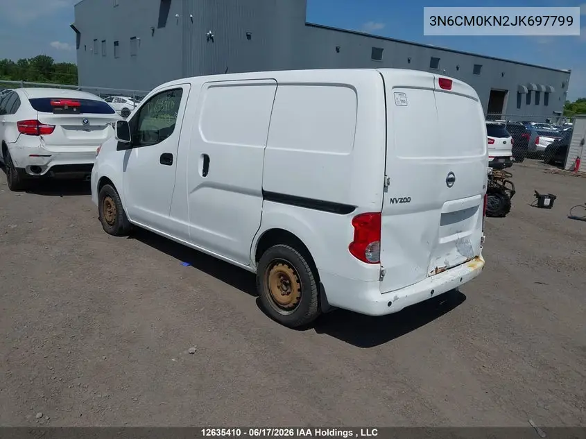 2018 Nissan Nv200 2.5S/2.5Sv VIN: 3N6CM0KN2JK697799 Lot: 12635410