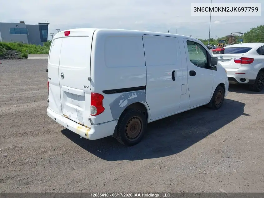 2018 Nissan Nv200 2.5S/2.5Sv VIN: 3N6CM0KN2JK697799 Lot: 12635410