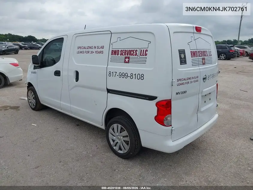 2018 Nissan Nv200 Sv VIN: 3N6CM0KN4JK702761 Lot: 45281036
