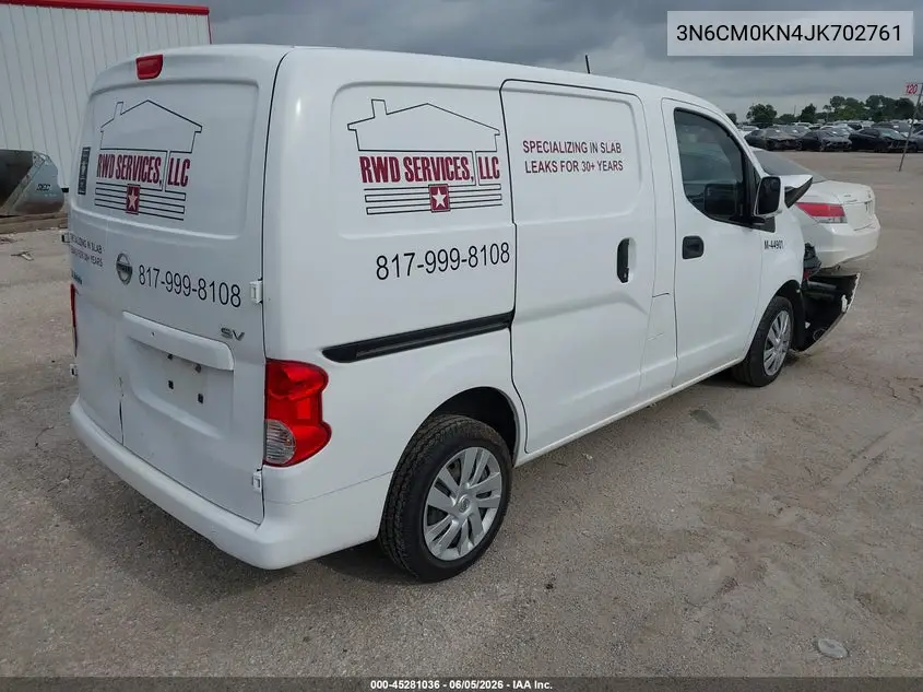 2018 Nissan Nv200 Sv VIN: 3N6CM0KN4JK702761 Lot: 45281036