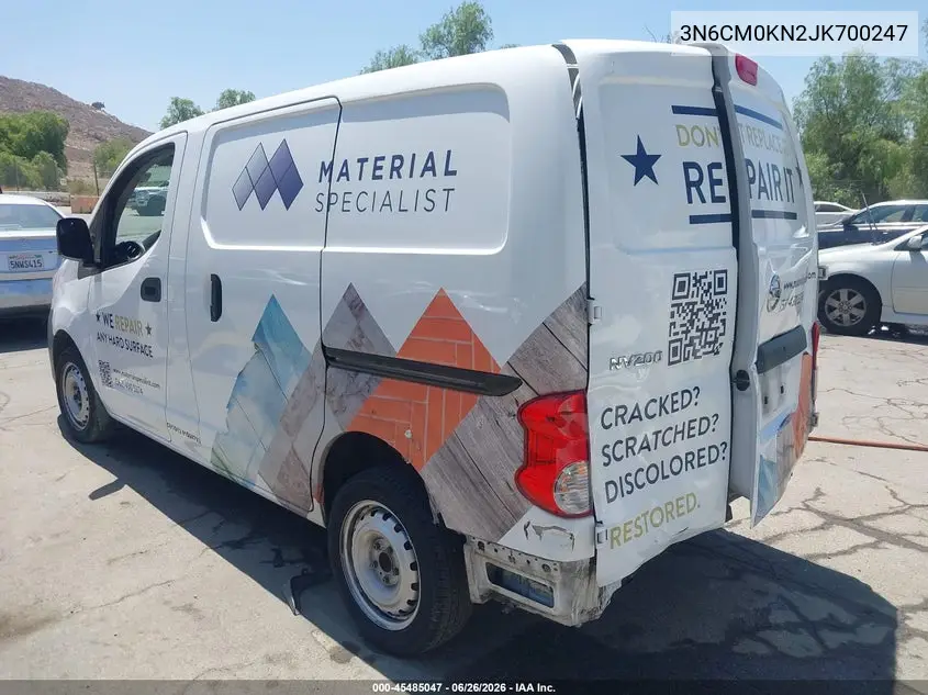 2018 Nissan Nv200 S VIN: 3N6CM0KN2JK700247 Lot: 45485047