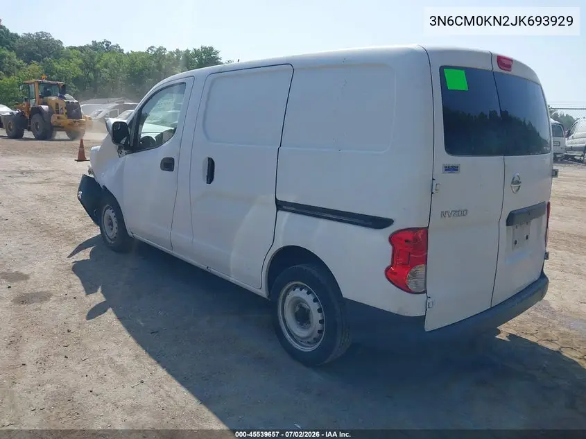 2018 Nissan Nv200 S VIN: 3N6CM0KN2JK693929 Lot: 45539657