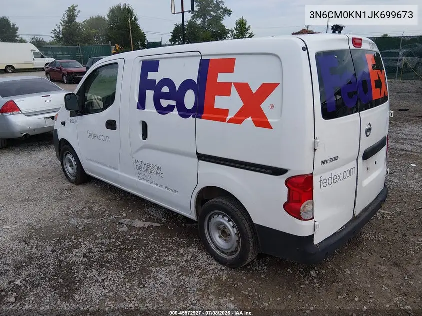 2018 Nissan Nv200 S VIN: 3N6CM0KN1JK699673 Lot: 45572927