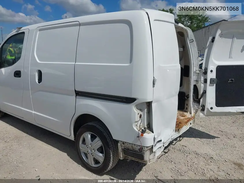 2019 Nissan Nv200 S VIN: 3N6CM0KN5KK701068 Lot: 45124136