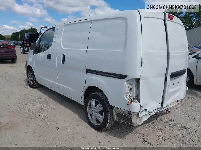 2019 Nissan Nv200 S VIN: 3N6CM0KN5KK701068 Lot: 45124136