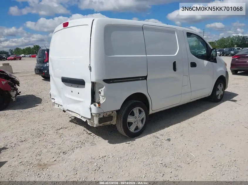 2019 Nissan Nv200 S VIN: 3N6CM0KN5KK701068 Lot: 45124136