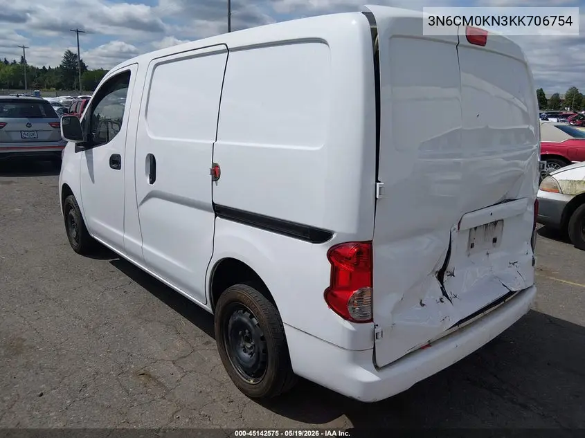 2019 Nissan Nv200 Sv VIN: 3N6CM0KN3KK706754 Lot: 45142575