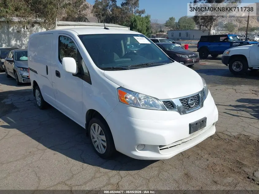 2019 Nissan Nv200 Sv VIN: 3N6CM0KN8KK711738 Lot: 45240477