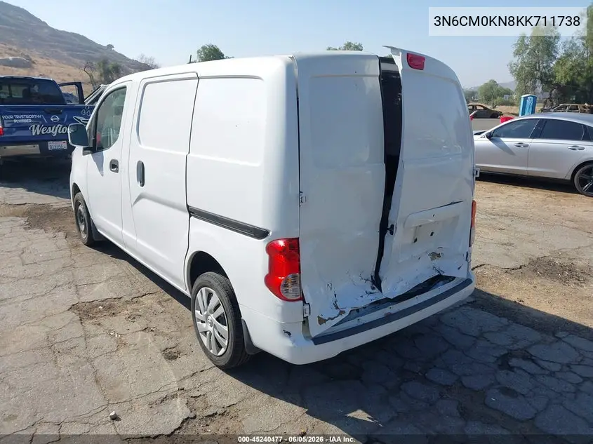 2019 Nissan Nv200 Sv VIN: 3N6CM0KN8KK711738 Lot: 45240477