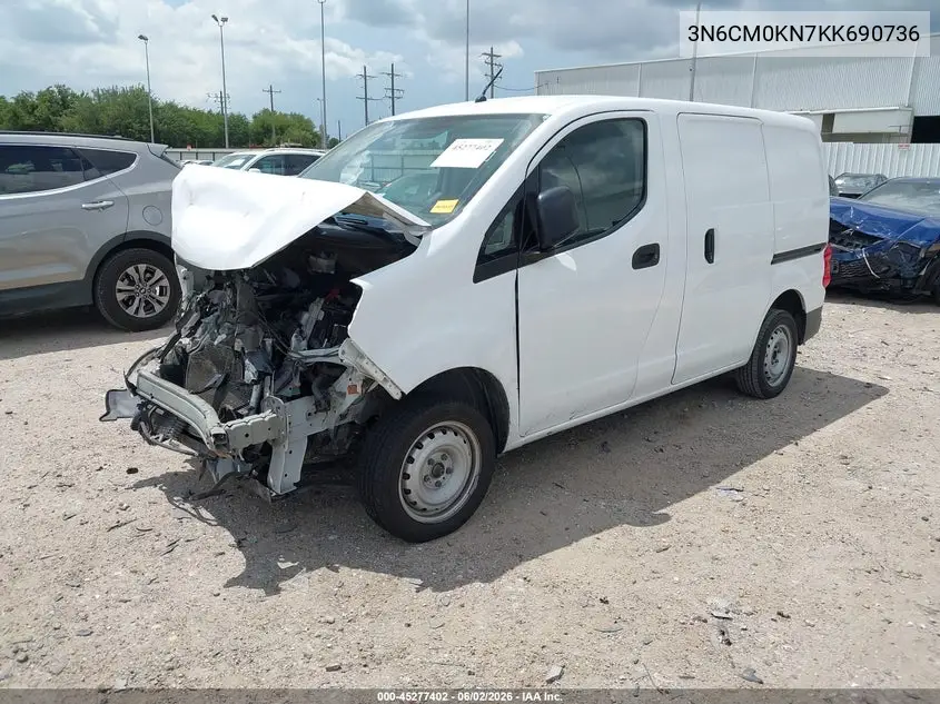 2019 Nissan Nv200 S VIN: 3N6CM0KN7KK690736 Lot: 45277402