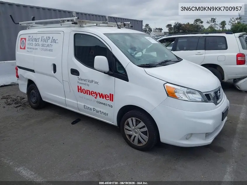 2019 Nissan Nv200 Sv VIN: 3N6CM0KN9KK700957 Lot: 45381738