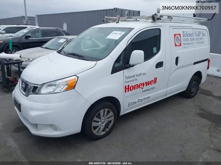 2019 Nissan Nv200 Sv VIN: 3N6CM0KN9KK700957 Lot: 45381738
