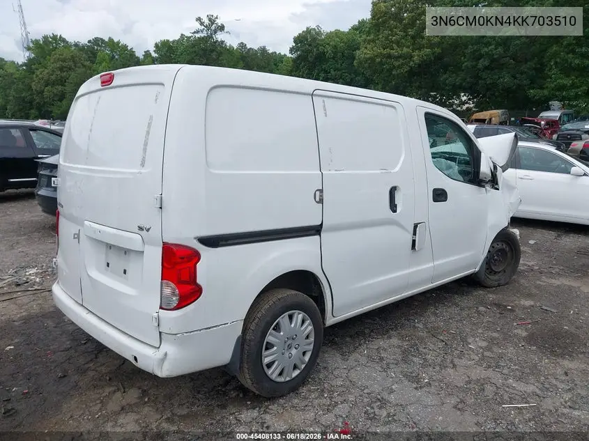 2019 Nissan Nv200 Sv VIN: 3N6CM0KN4KK703510 Lot: 45408133