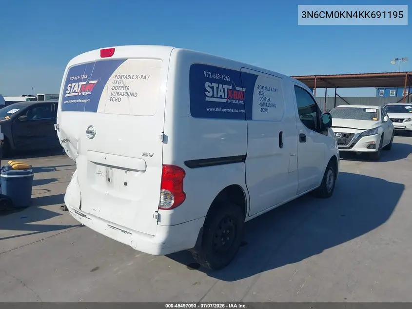 2019 Nissan Nv200 Sv VIN: 3N6CM0KN4KK691195 Lot: 45497093