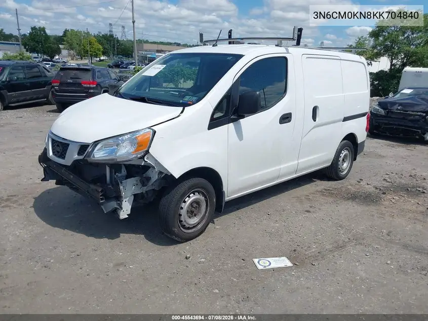 2019 Nissan Nv200 S VIN: 3N6CM0KN8KK704840 Lot: 45543694