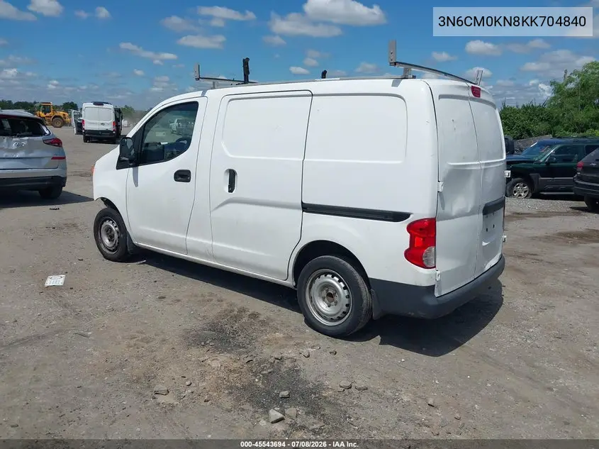 2019 Nissan Nv200 S VIN: 3N6CM0KN8KK704840 Lot: 45543694