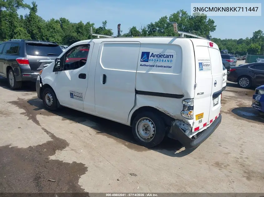 2019 Nissan Nv200 S VIN: 3N6CM0KN8KK711447 Lot: 45602041