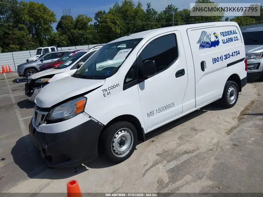 2019 Nissan Nv200 S VIN: 3N6CM0KN3KK697795 Lot: 45679896