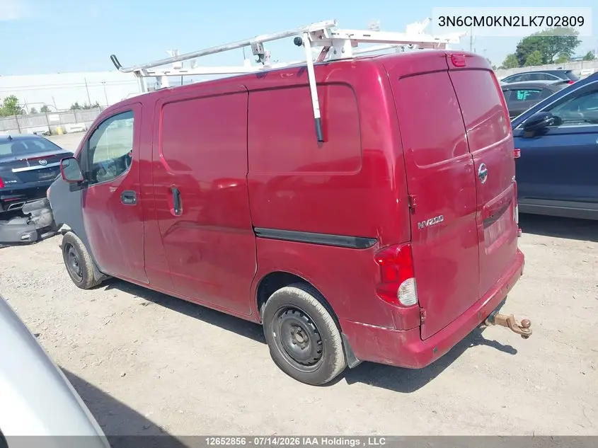 2020 Nissan Nv200 2.5S/2.5Sv VIN: 3N6CM0KN2LK702809 Lot: 12652856