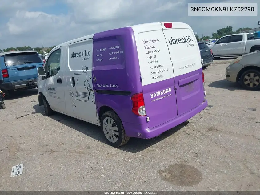 2020 Nissan Nv200 Cargo Sv Xtronic Cvt VIN: 3N6CM0KN9LK702290 Lot: 45416648