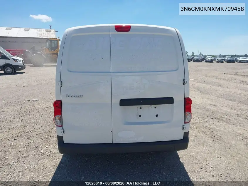 2021 Nissan Nv200 2.5S/2.5Sv VIN: 3N6CM0KNXMK709458 Lot: 12623810