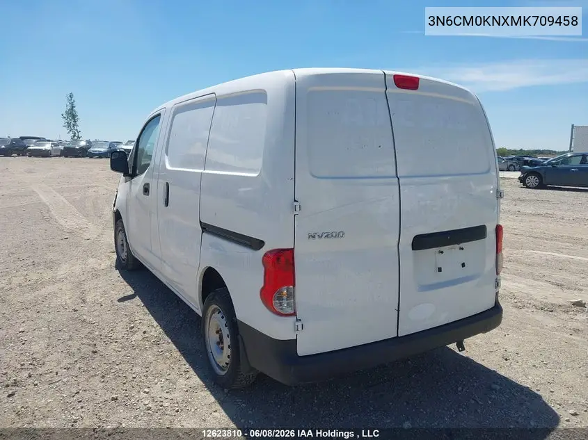 2021 Nissan Nv200 2.5S/2.5Sv VIN: 3N6CM0KNXMK709458 Lot: 12623810