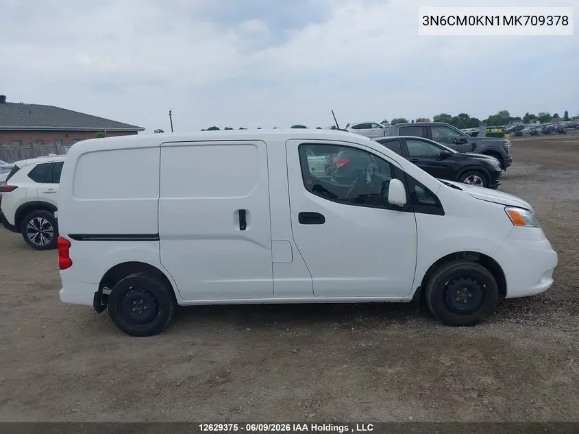 2021 Nissan Nv200 S/Sv VIN: 3N6CM0KN1MK709378 Lot: 12629375x