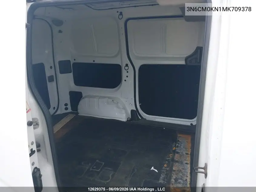 2021 Nissan Nv200 S/Sv VIN: 3N6CM0KN1MK709378 Lot: 12629375x