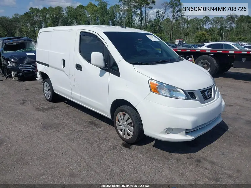 2021 Nissan Nv200 Cargo Sv Xtronic Cvt VIN: 3N6CM0KN4MK708726 Lot: 45513699