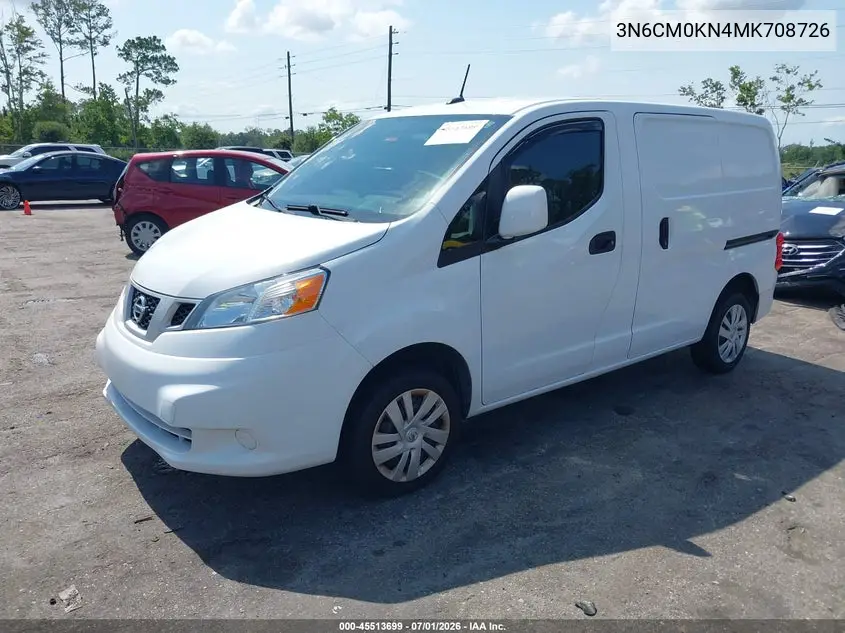 2021 Nissan Nv200 Cargo Sv Xtronic Cvt VIN: 3N6CM0KN4MK708726 Lot: 45513699