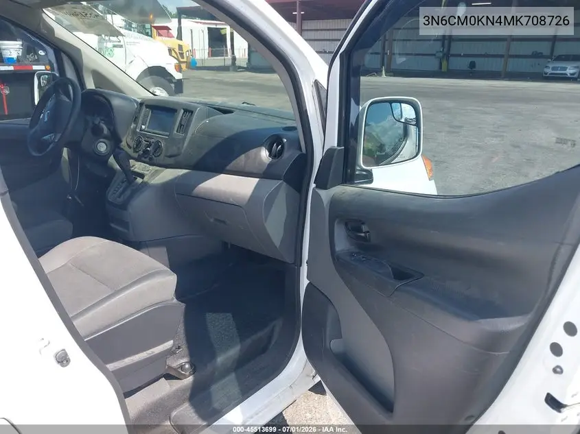 2021 Nissan Nv200 Cargo Sv Xtronic Cvt VIN: 3N6CM0KN4MK708726 Lot: 45513699