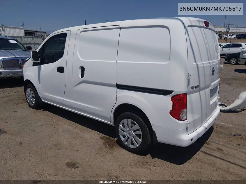 2021 Nissan Nv200 Cargo Sv Xtronic Cvt VIN: 3N6CM0KN7MK706517 Lot: 45541715