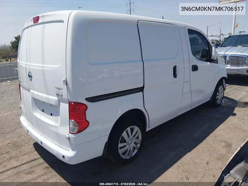 2021 Nissan Nv200 Cargo Sv Xtronic Cvt VIN: 3N6CM0KN7MK706517 Lot: 45541715